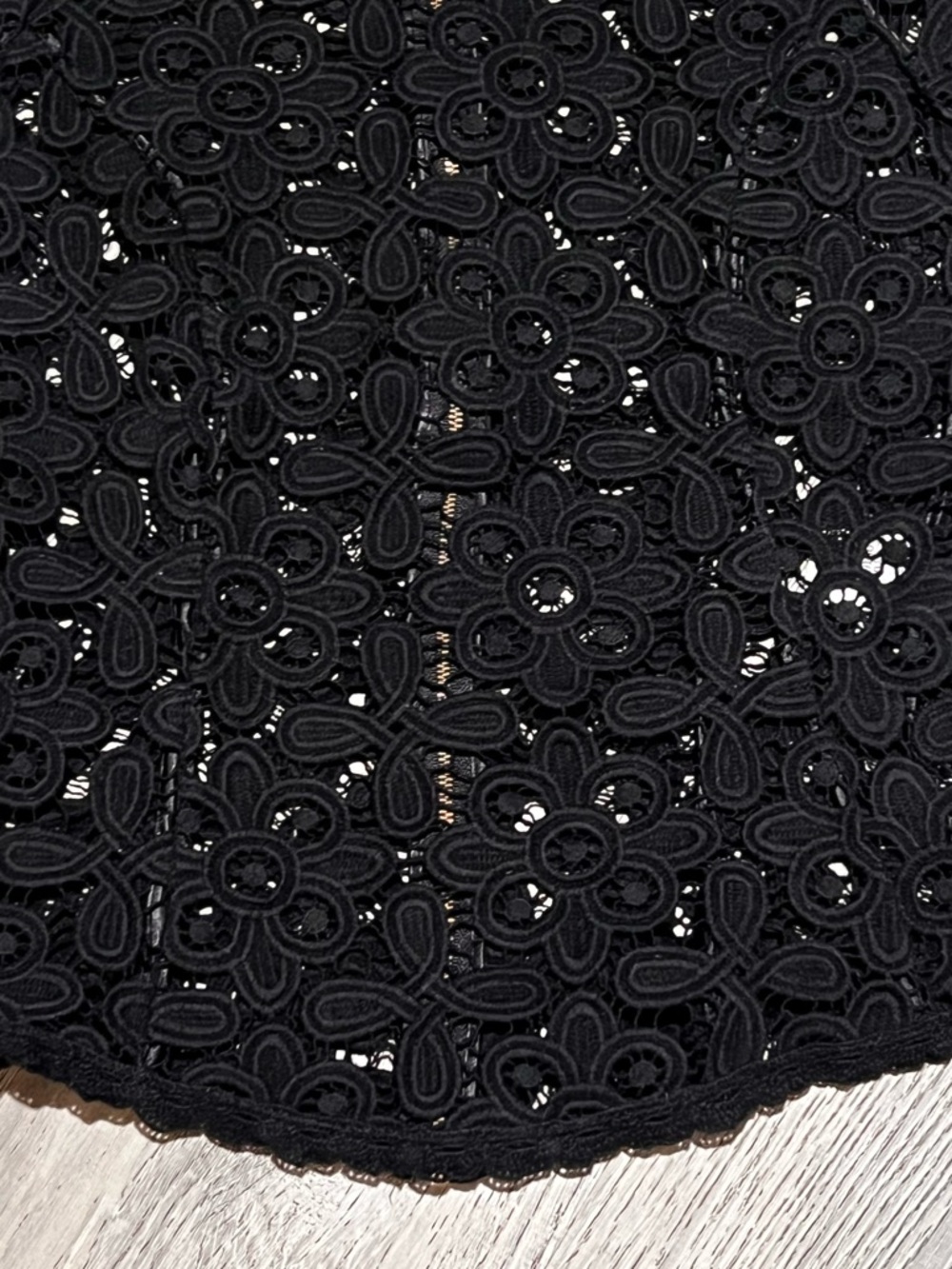 Exclusive for Intermix Black Lace Top - Picture 7 of 16